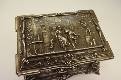 Lot 208 - Victorian plated copper electrotype casket