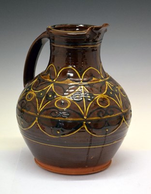 Lot 513 - Large studio pottery slipware jug