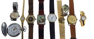 Lot 110 - Group of wristwatches to including; Ingersoll,  Triumph, Avia , Bulova, Smiths Astral etc
