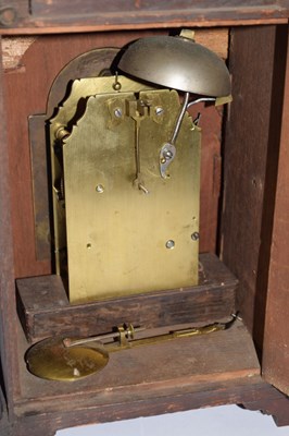 Lot 460 - Local interest - Unusual mahogany miniature bracket timepiece by Thomas Pierce, Bristol