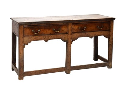 Lot 590 - 18th Century oak dresser base