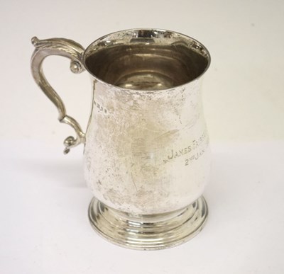 Lot 169 - George V silver christening mug