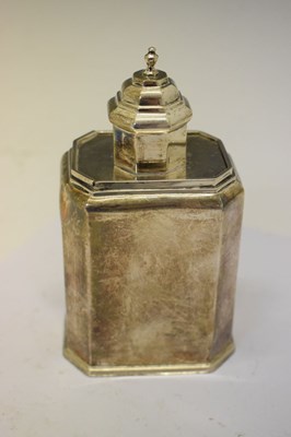Lot 190 - Edward VII Britannia standard silver tea caddy