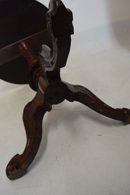 Lot 743 - Victorian inlaid walnut tripod table