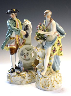 Lot 485 - Two Meissen figures