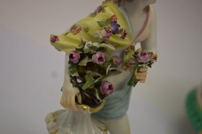 Lot 485 - Two Meissen figures