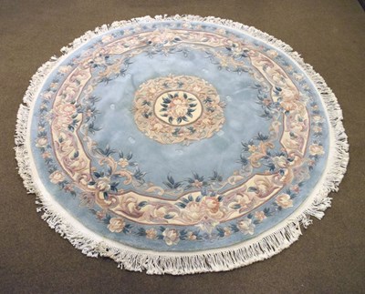 Lot 411 - Chinese circular wool rug