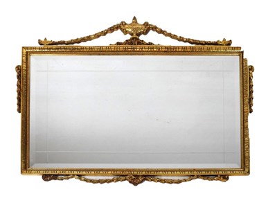 Lot 583 - Reproduction gilt rectangular mirror