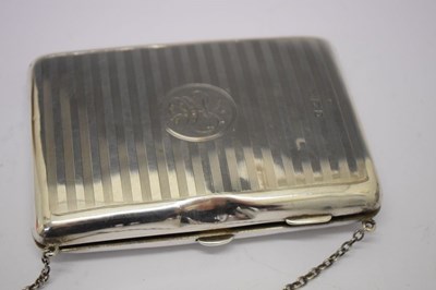 Lot 204 - George V silver hip flask, Sheffield 1917, together with