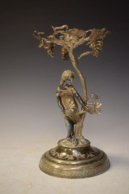 Lot 235 - Silver-plated figural stand