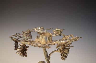 Lot 235 - Silver-plated figural stand
