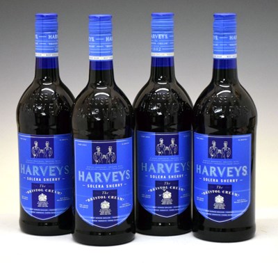 Lot 563 - Four 1 litre bottles of Harvey's Bristol Cream Sherry