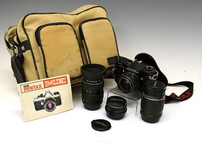 Lot 322 - Pentax ME Super Camera with lenses