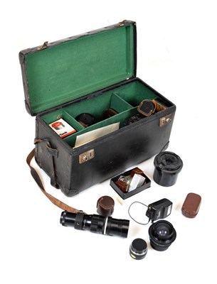 Lot 262 - Assorted camera lenses and accessories