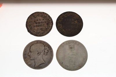 Lot 150 - Coins - William III Crown 1696 and a Queen Victoria Crown 1845