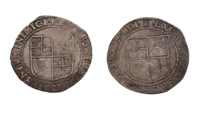 Lot 119 - Coins - Two James I silver shillings