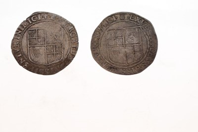 Lot 119 - Coins - Two James I silver shillings
