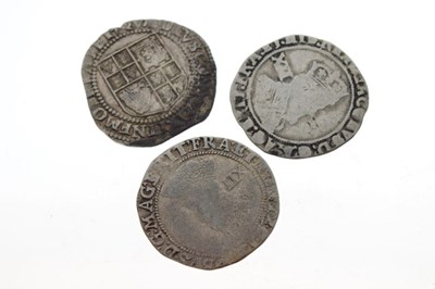 Lot 120 - Coins - Three James I silver shillings