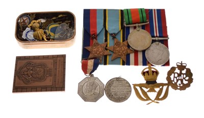 Lot 383 - Second World War medals, etc