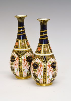 Lot 348 - Pair of Royal Crown Derby vases