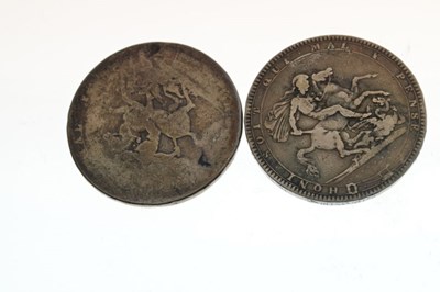 Lot 147 - Coins - Two George III silver crowns