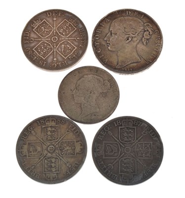Lot 151 - Five Queen Victoria coins