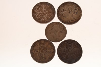 Lot 151 - Five Queen Victoria coins