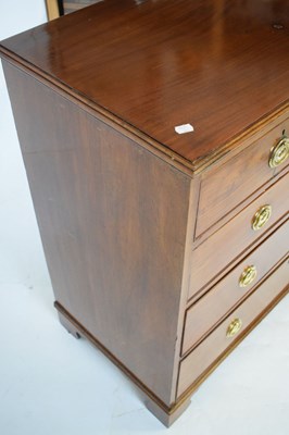 Lot 726 - Mahogany chest of two short drawers over three long drawers