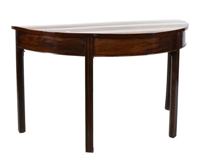 Lot 631 - Mahogany D-end side table