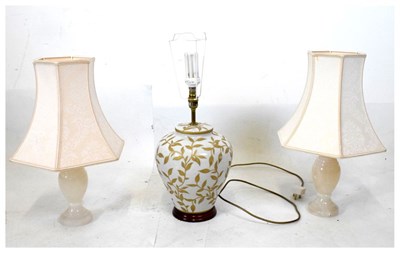 Lot 634 - Three modern table lamps