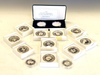 Lot 151 - Twelve Queen Elizabeth the Queen Mother 'Lady of the Century' silver coins