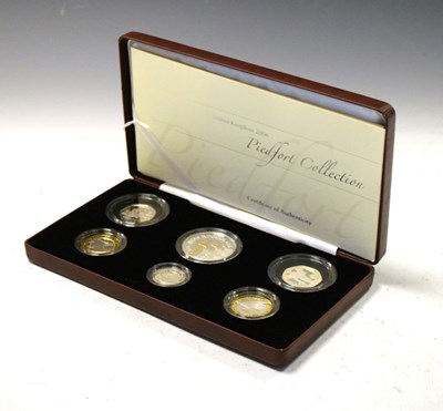 Lot 130 - Royal Mint 2006 silver proof piedfort collection in a presentation case