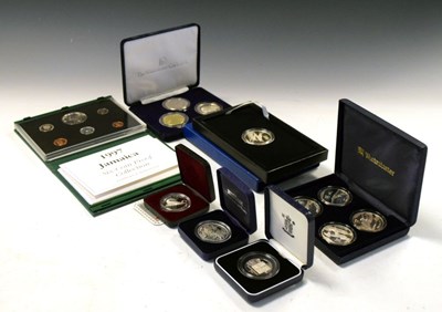 Lot 131 - World coins - Quantity of proof coins in presentation cases including silver and base metal examples