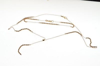 Lot 59 - 9ct gold necklace and bracelet set