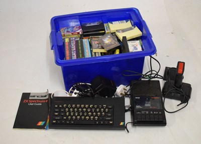 Lot 436 - Sinclair Spectrum ZX Spectrum +, together with a quantity of games