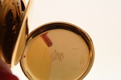 Lot 106 - Gentleman's Omega gold filled open faced pocket watch