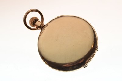 Lot 105 - Gentleman's gold-plated Elgin USA full hunter pocket watch