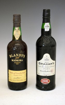 Lot 564 - Bottle of Grahams LBV Port, together with a bottle of Duke of Cumberland Blandy's Madeira