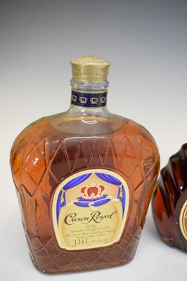 Lot 579 - Bottle of Crown Royal Delux Canadian Whisky together with a bottle of Jules Gaatret X.O. Cognac