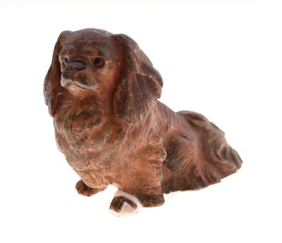 Lot 261 - Cold painted bronze Pekinese