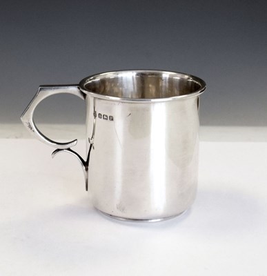 Lot 172 - George VI silver Art Deco style mug