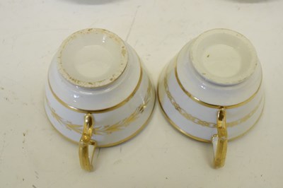 Lot 267 - Two early 19th Century Marquis of Anglesey pattern cups and saucers