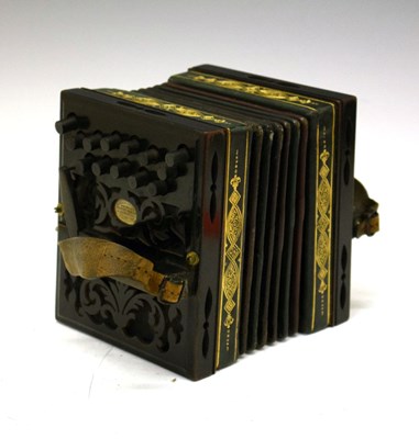 Lot 295 - 19th Century Henry Harley 'Improved' concertina