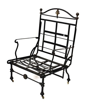 Lot 511 - Cast iron campaign bed