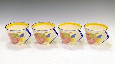 Lot 365 - Four Wedgwood 'Clarice Cliff Collection' cups