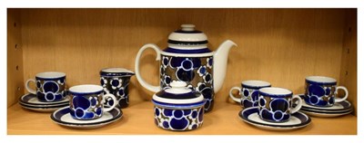 Lot 639 - Arabia (Finland) six-person coffee set