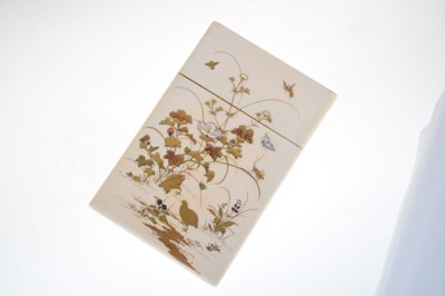 Lot 252 - Japanese Meiji period ivory card case