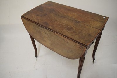 Lot 748 - George III mahogany and crossbanded pembroke table