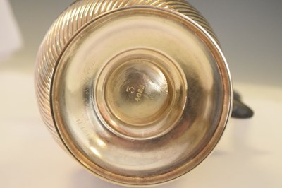 Lot 216 - Silver baluster shape coffee pot
