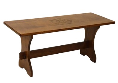 Lot 647 - Light elm rectangular coffee table